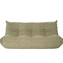Set lounge Togo da 5 pezzi in velluto a coste verde salvia 2