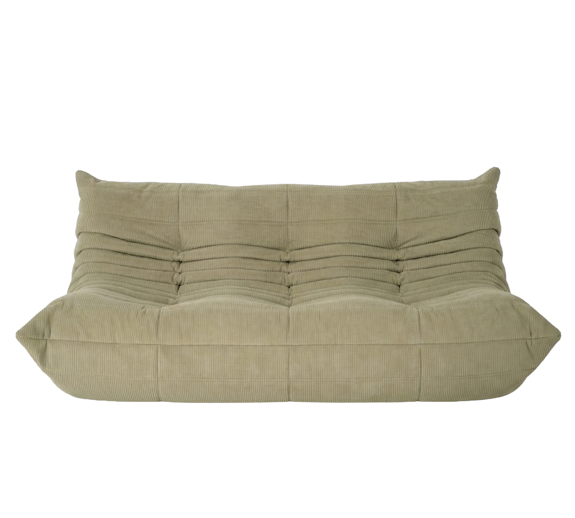 Togo Set lounge 5 pezzi velluto a coste corallo 2