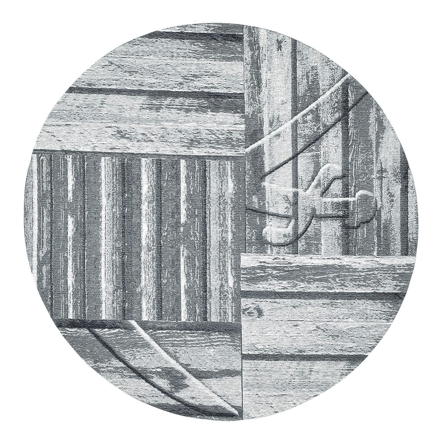 Kurzflorteppich Keitum 010 II Baumwolle Grau 100x100 0