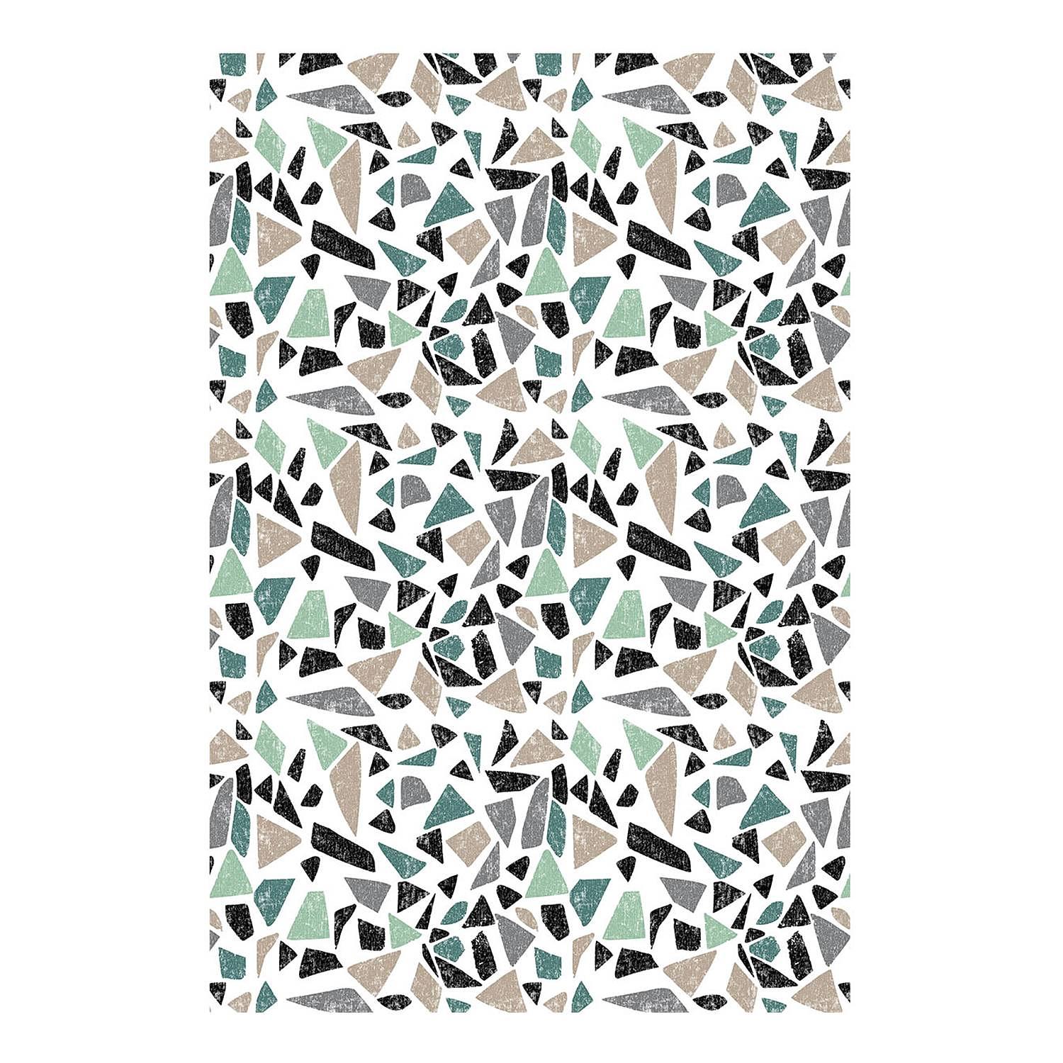 Matteo Natural I Teppich Grau Grün 90 x 135 cm 0