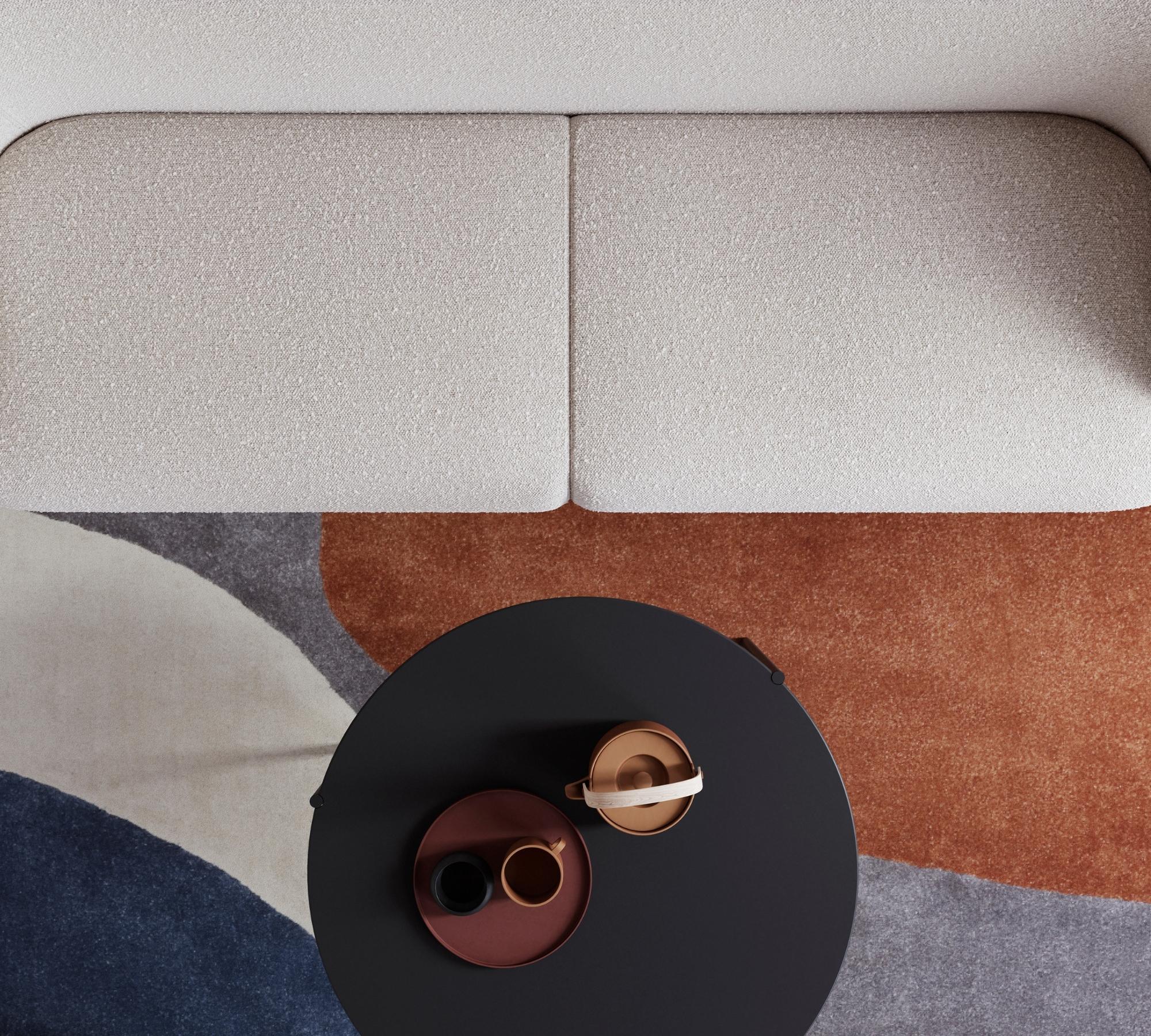 Connor Couch- und Beistelltisch Grey Linoleum 3