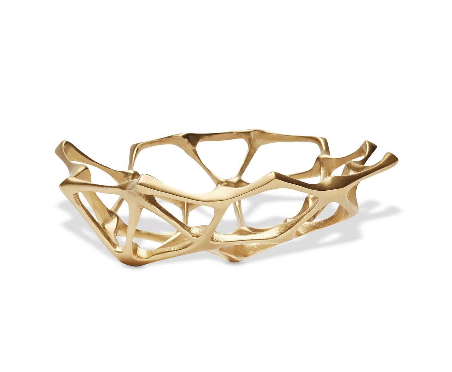 Bone Bowl Obstschale Gold 0