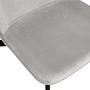Upholstered chair set of 2 Velvet Light Grey 6
