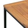 Hocker Akazienholz Stahl Schwarz Braun 5