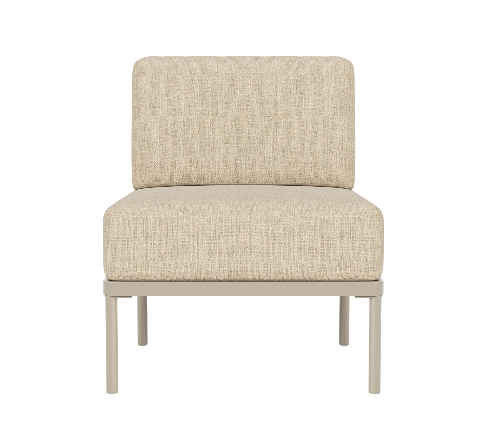 Hadley Outdoor 1-Seater Module Marzipan 0