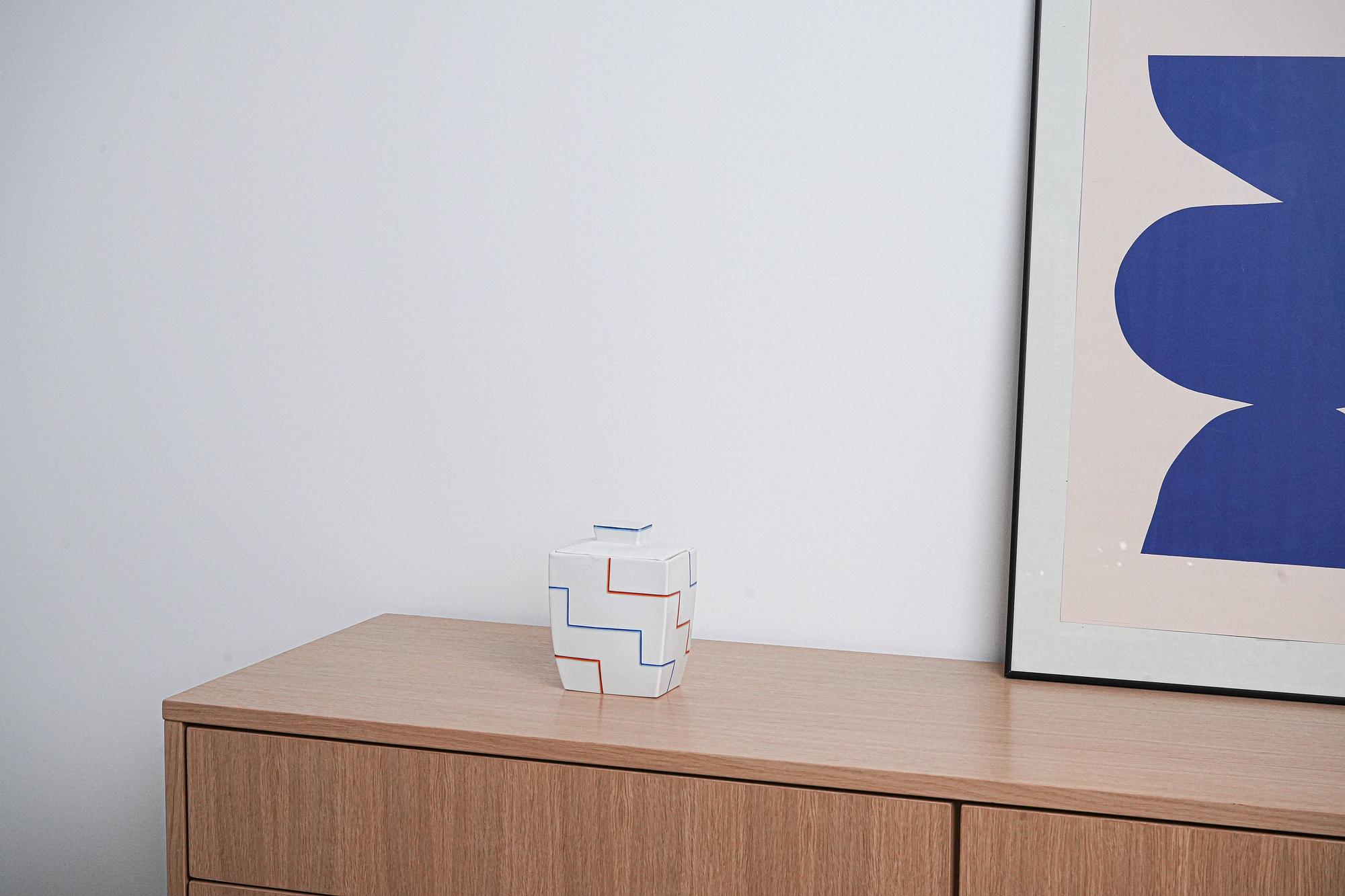 Ceramic vase White 1960s 9