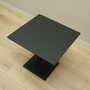 Vintage coffee table wood brown black 1980s 3