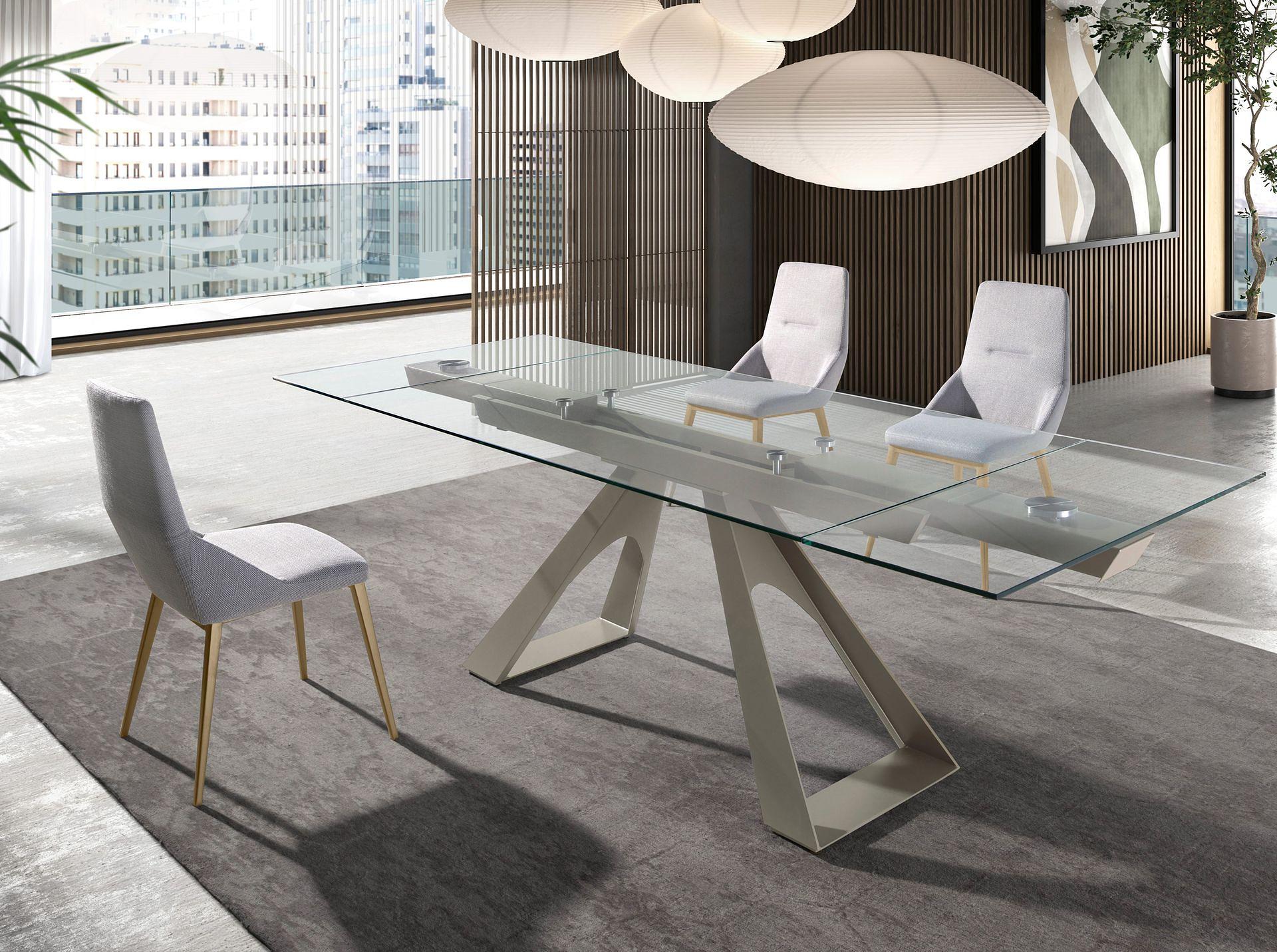 Dining chair textile light grey 6