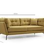 Mapa 3-Seater Sofa Greenish Yellow 9