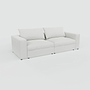 Flayr Sofa 4-Sitzer Webstoff Weiß 0