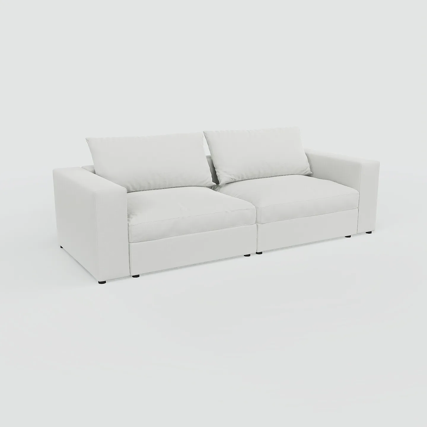 Flayr Sofa 4-Sitzer Webstoff Weiß 0
