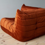 Togo Corner Sofa Velvet Amber-Orange 2