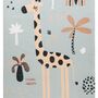 Greta Teppich Giraffe Baumwolle 115 x 170 cm 0