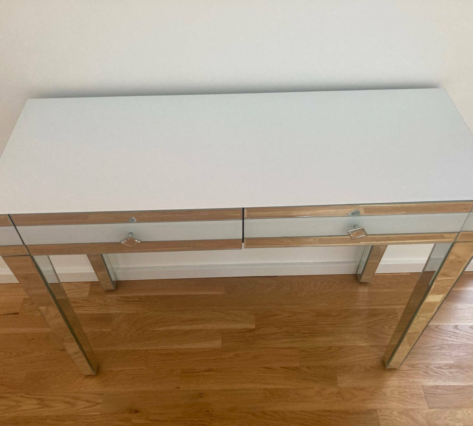 Sideboard Verspiegelt Glas Weiß 6