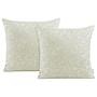 2x Kissenbezug Rinko Beige 45 x 45 cm 0