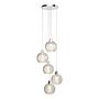 NADE pendant light 5-bulb glass iron 3