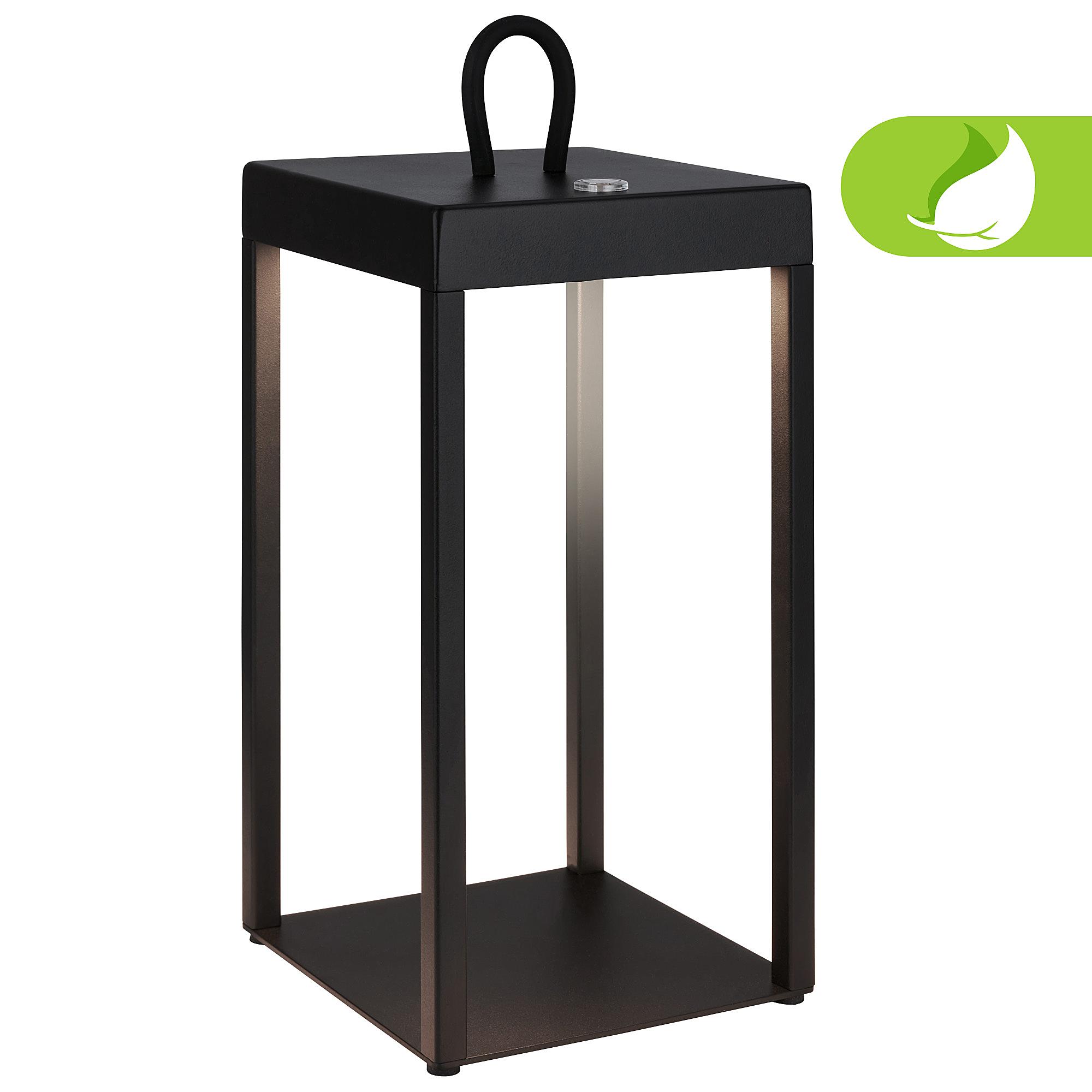 LED Battery Table Lamp Luca Black 3