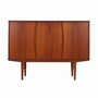 Highboard Holz Braun 1970er Jahre 0