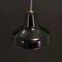 Vintage pendant lamp metal black 1960s 2