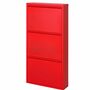 Schuhregal Metall Lackiert Rot 103 cm 0