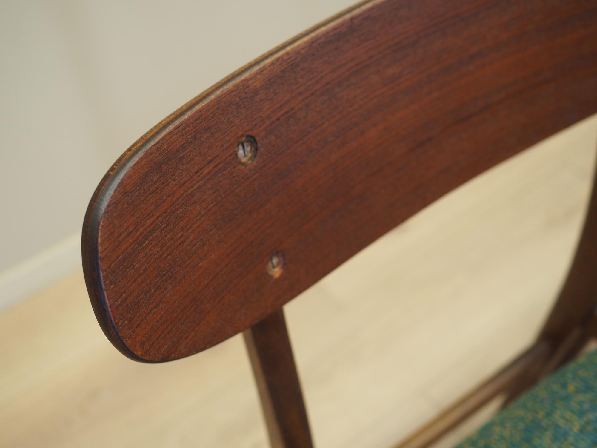 4x Dining chair teak 1970s 5