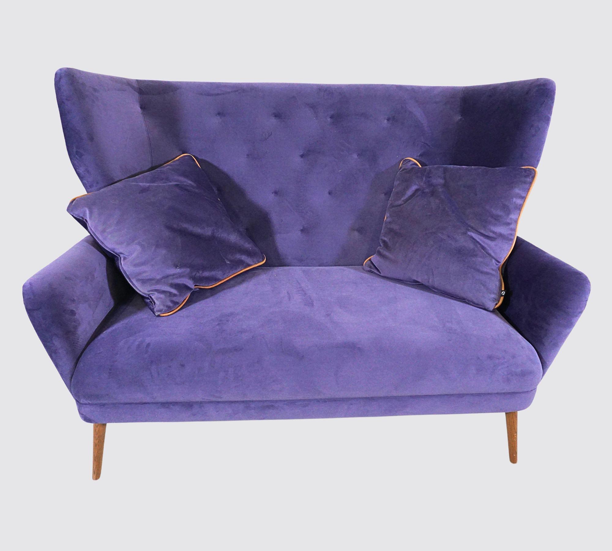 Hardy Sofa 2-Sitzer Violett 1