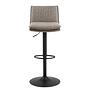 2x Barstuhl Tecaya Webstoff Eisen Graubraun Schwarz 3
