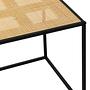 Depok Square Side Table Mango Wood Metal 4