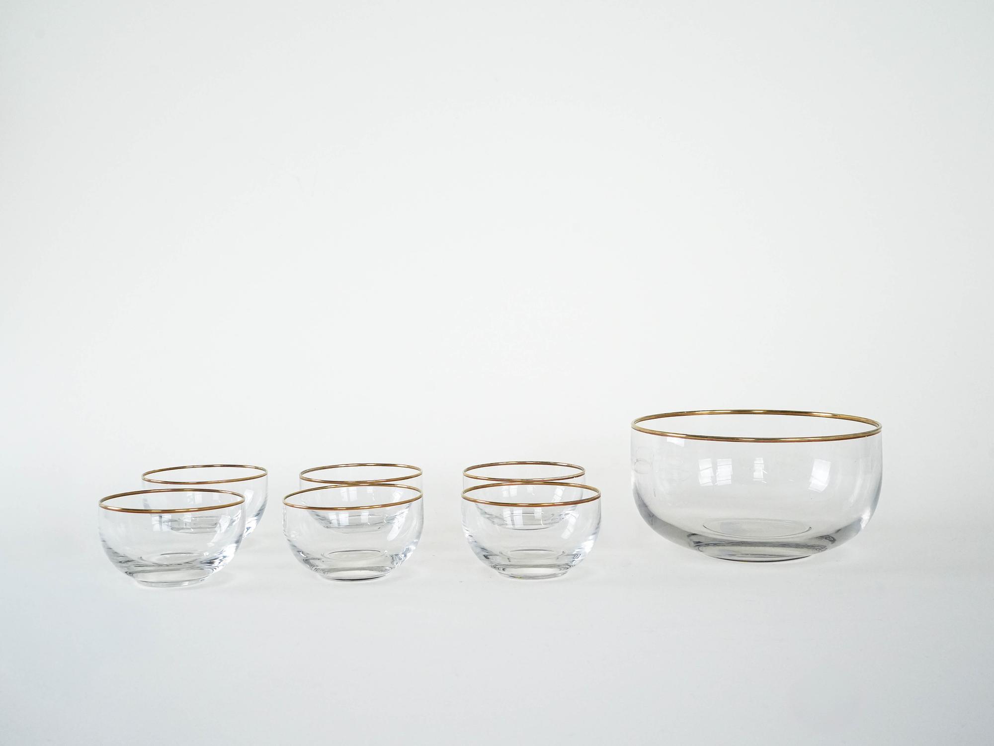 Glasservier-Set 1970er Jahre 3