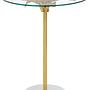 Sika Beistelltisch Metall Glas Gold 1