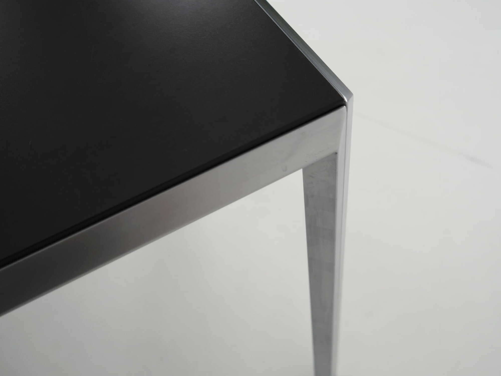Vintage Table Aluminum Grey 1980s 9