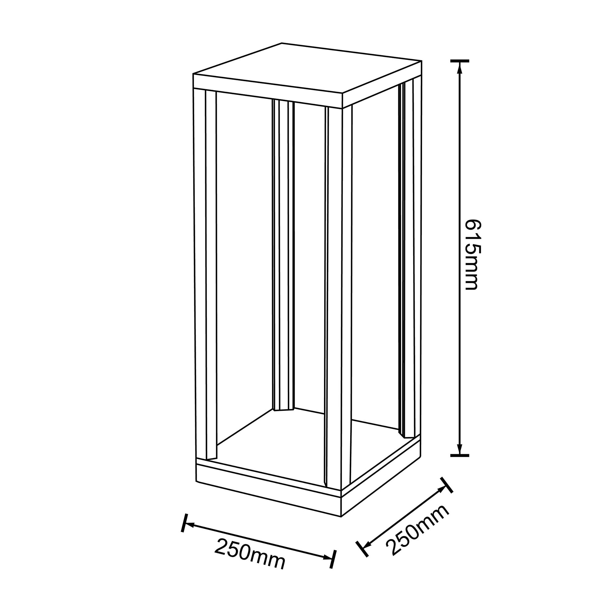 Beistelltisch mit Beleuchtung LED Eiche 7