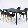 FOUR Tisch Aluminium Linoleumplatte 160 x 90 cm 0
