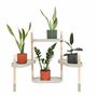 Modular plant stand with 4 shelves Grey 0