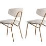 2x Nancy Dining chair Wood veneer White 2