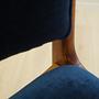 4x Dining chair Beech wood 1950s 12