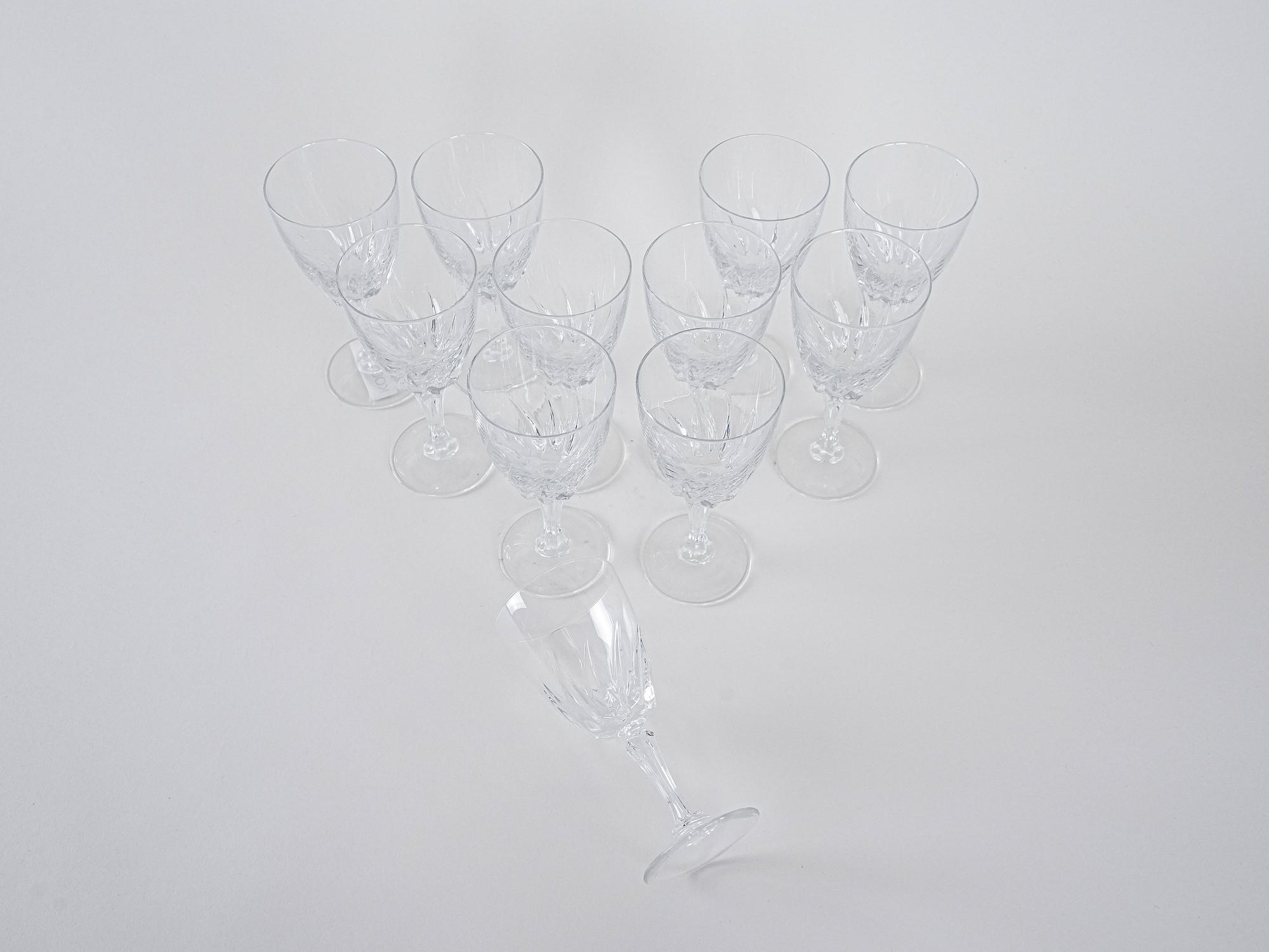 11x Crystal glasses Transparent 5