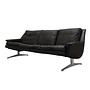 Sofa Leder Braun 1970er Jahre 0