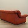 Sofa Leder Rot 1970er Jahre 6