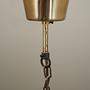 Pendelleuchte Glas Metall Gold 1960er Jahre 10