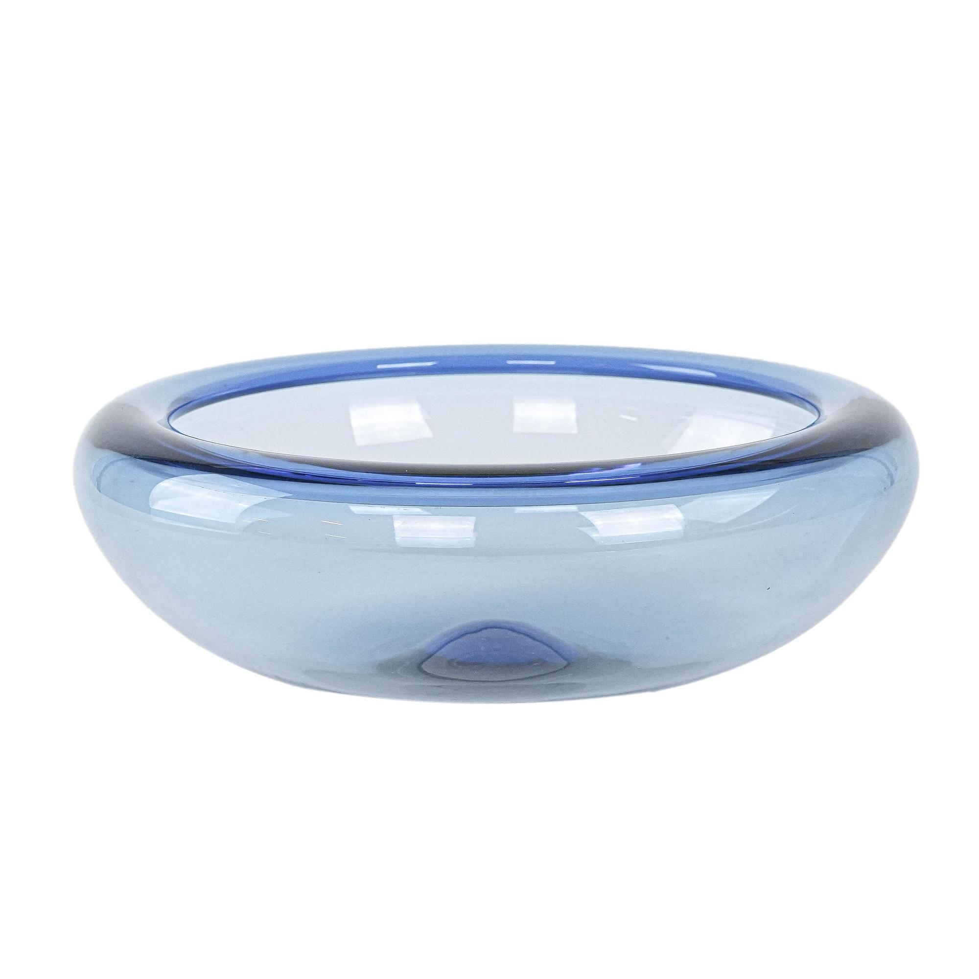 Blaue Glasschale 1960er Jahre 0
