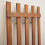 Teak wall coat rack 1970s 12
