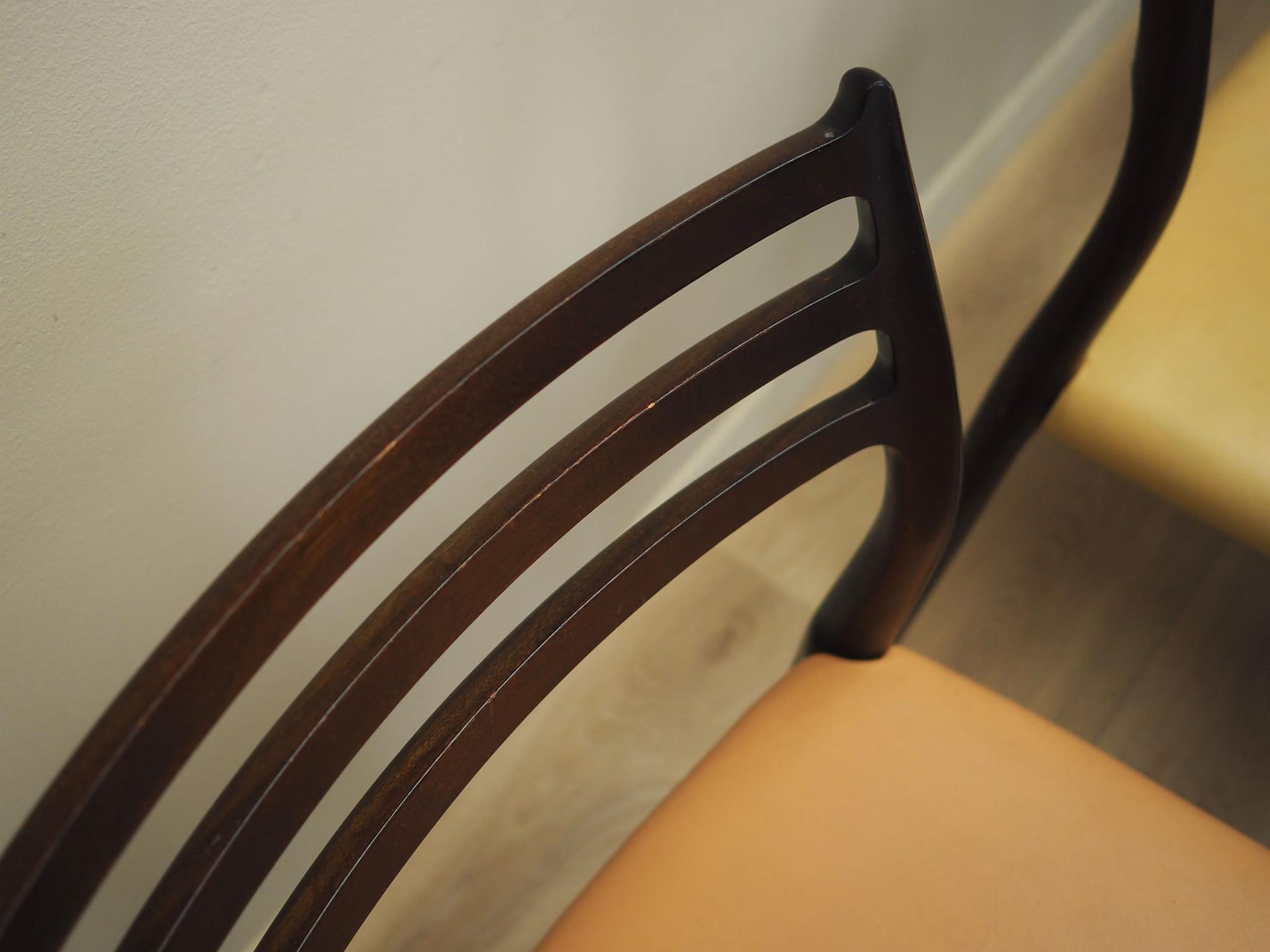 Sechser-Set Mahogany Stühle 1960 Jahre 13