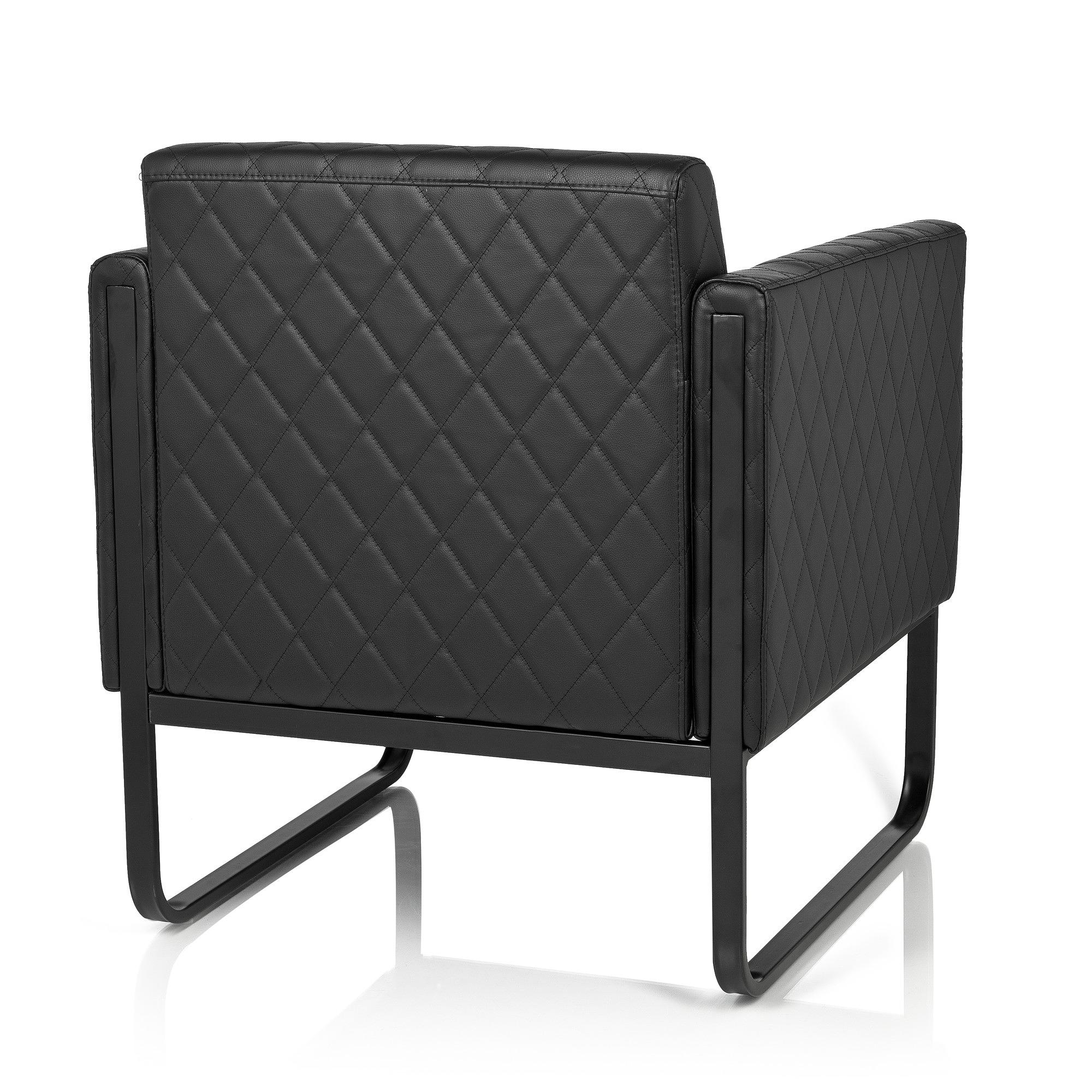 ARUBA Upholstered armchair Artificial leather Black 6