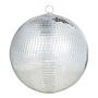 Deko Kugel DISCO Glas Kunststoff Silber 28 cm 0