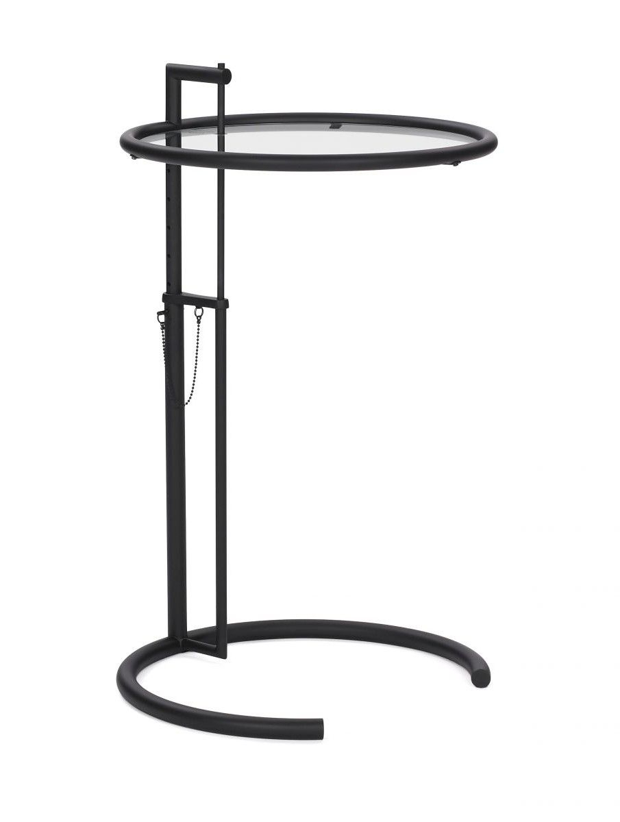 Adjustable Table E 1027 Glas Stahl Schwarz 4