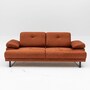 Sofa 2-Sitzer Textil Orange 2