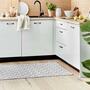 Outdoorteppich Ethno-Muster Grau/Weiß 2