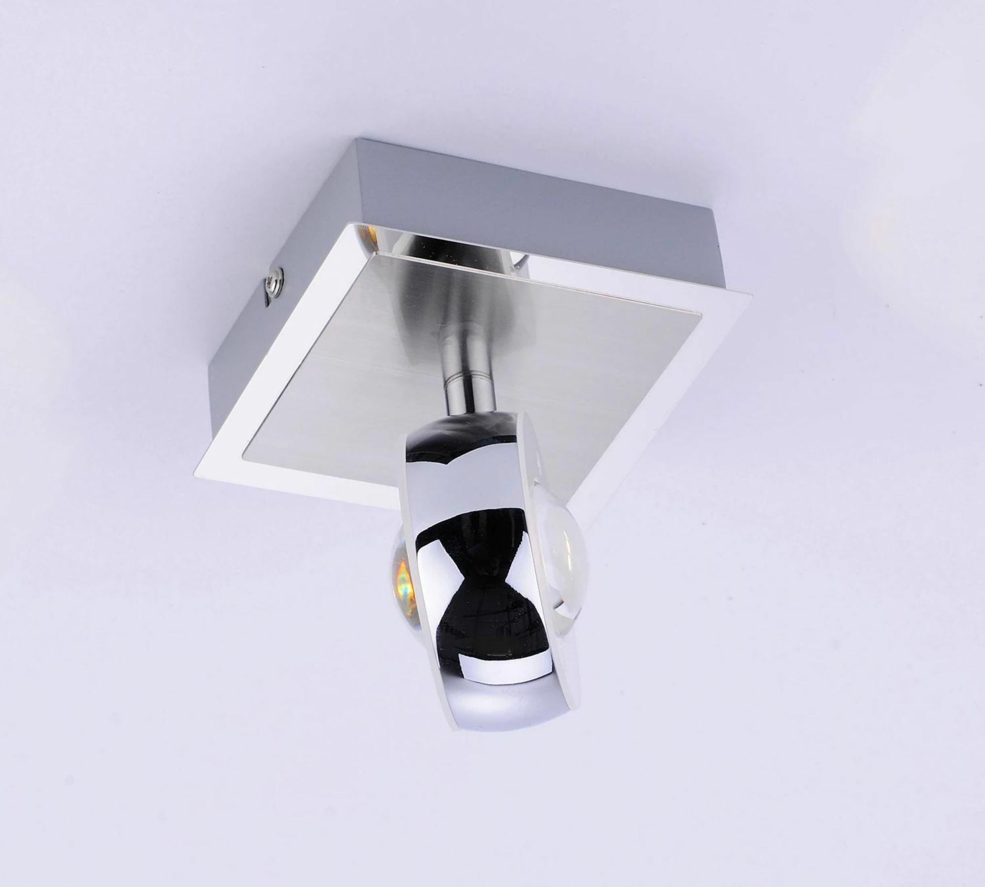LED Wandleuchte 2-flammig Acrylglas Metall 1