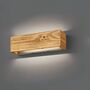 1-Light LED Wall Lamp Pine Wood Decor 2